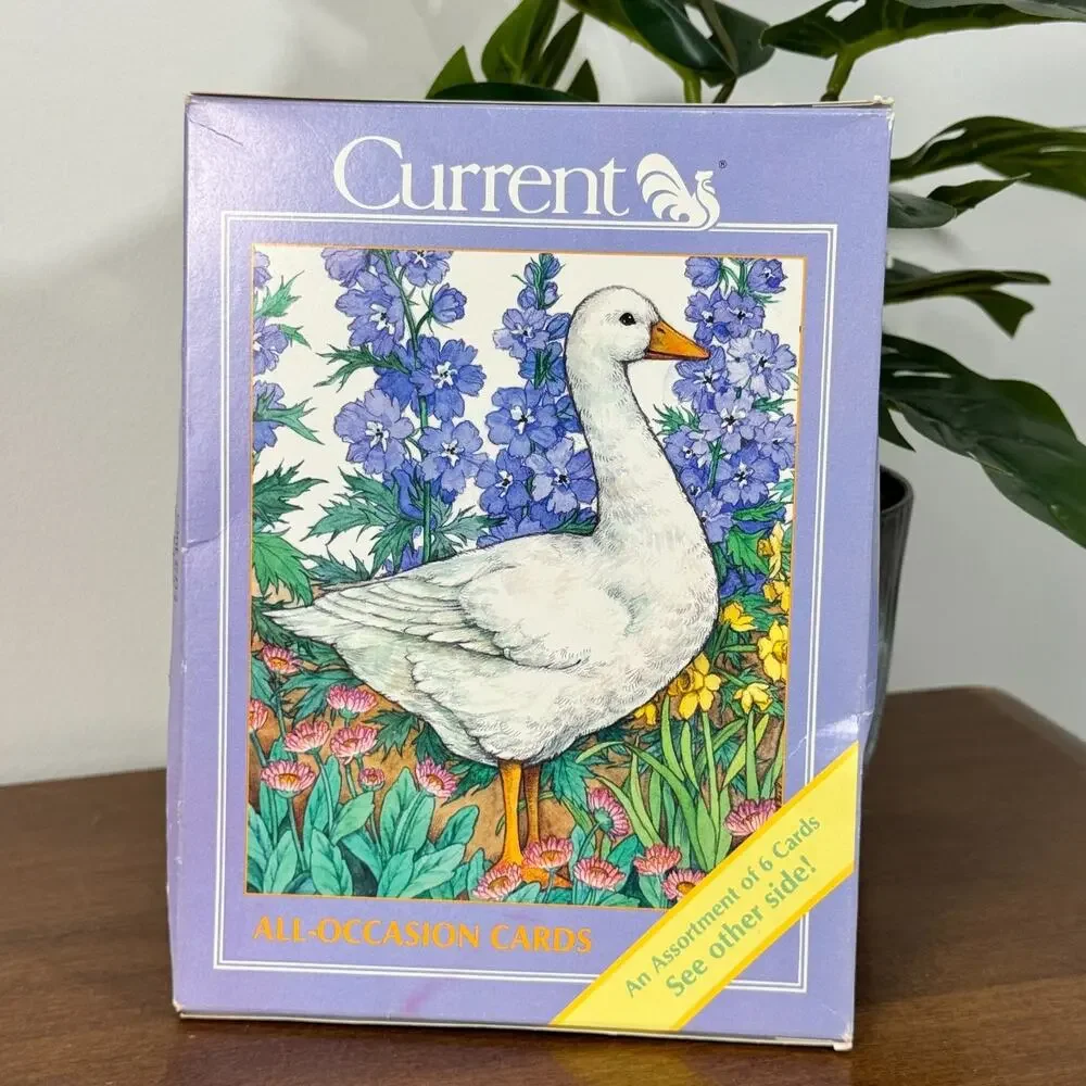 Vintage Current Country Goose Note Cards 6 Cards & Envelopes All Occasions New